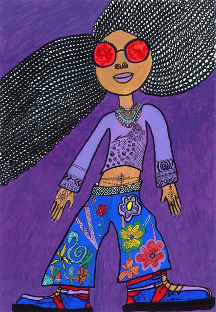 She Wears Her World — artwork by Rania Abou Zaki