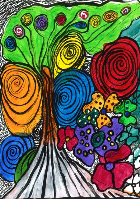 The Tree of Becoming — artwork by Rania Abou Zaki